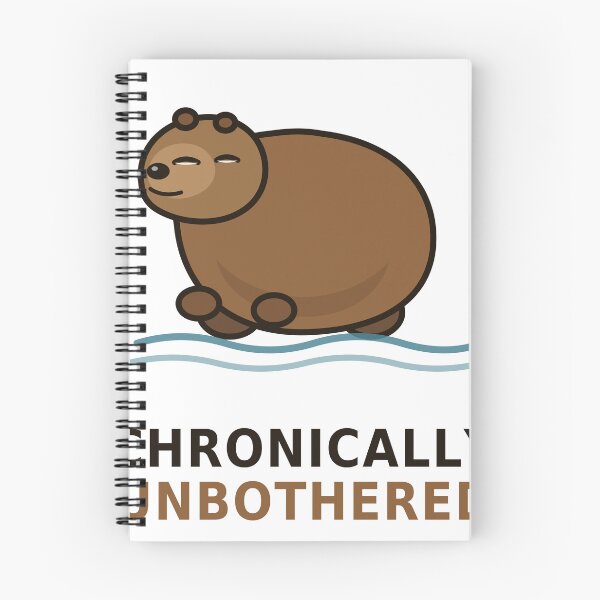 Item preview, Chronically Unbothered Capybara Meme designed and sold by Helt-enkelt.