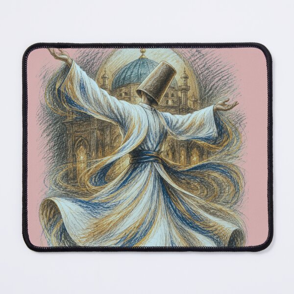 Item preview, My Heart Knows Only One Beloved – Sufi Whirling Dervish Art designed and sold by The Kawaii Forge.