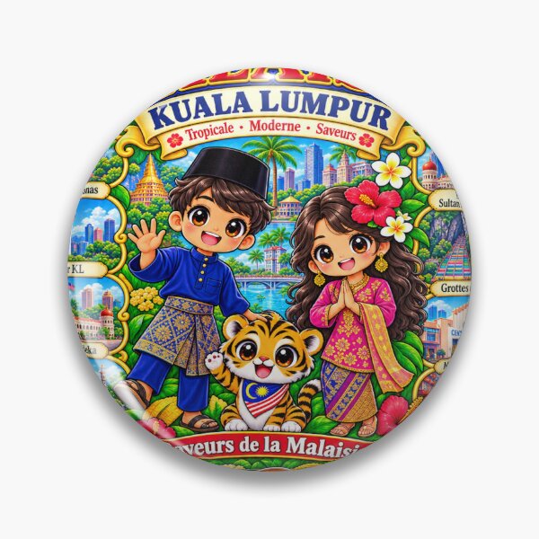 Item preview, Malaysia Kuala Lumpur – Kawaii Trip, Malaysian Culture and Flavors of Malaysia designed and sold by Cifi64.