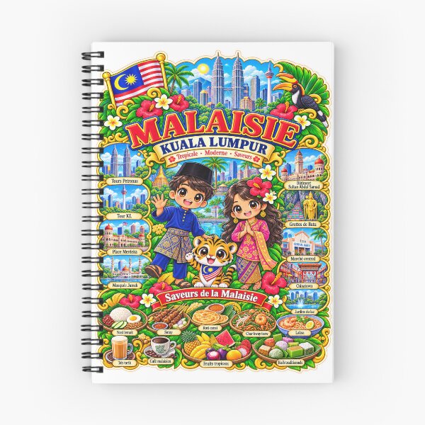 Item preview, Malaysia Kuala Lumpur – Kawaii Trip, Malaysian Culture and Flavors of Malaysia designed and sold by Cifi64.