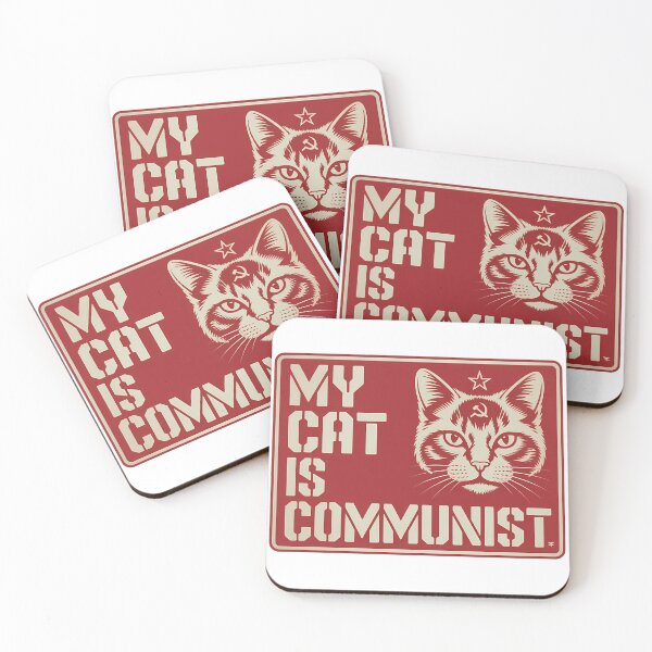 Item preview, My Cat is Communist - Funny Communism Cat Meme designed and sold by LoFizzy.