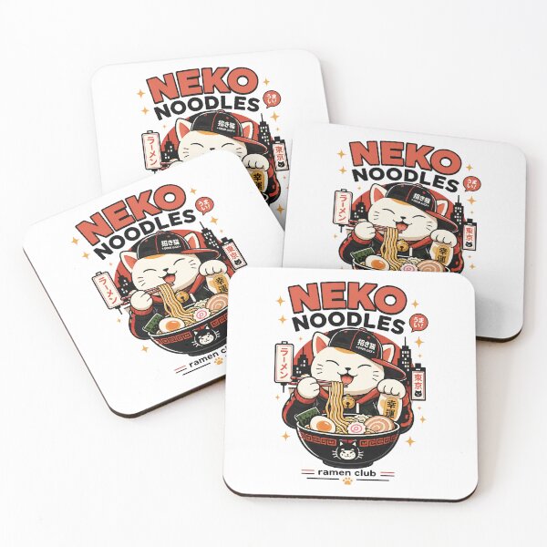 Item preview, Ramen Noodle Cat, Neko Noodles Cute Ramen Cat Japanese Food designed and sold by graphic-genie.