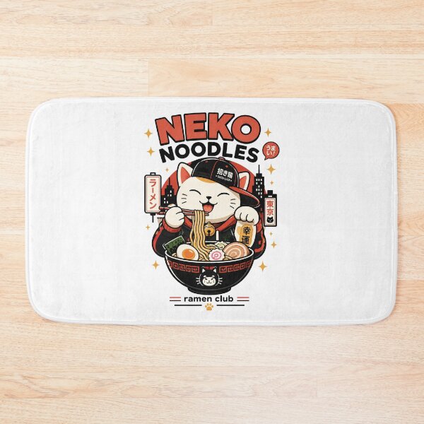 Item preview, Ramen Noodle Cat, Neko Noodles Cute Ramen Cat Japanese Food designed and sold by graphic-genie.