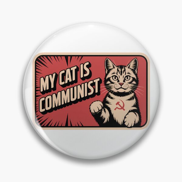 Artikelvorschau, Meine Katze ist Kommunistin – Lustiges Katzen-Meme zum Thema Kommunismus entworfen und verkauft von LoFizzy.