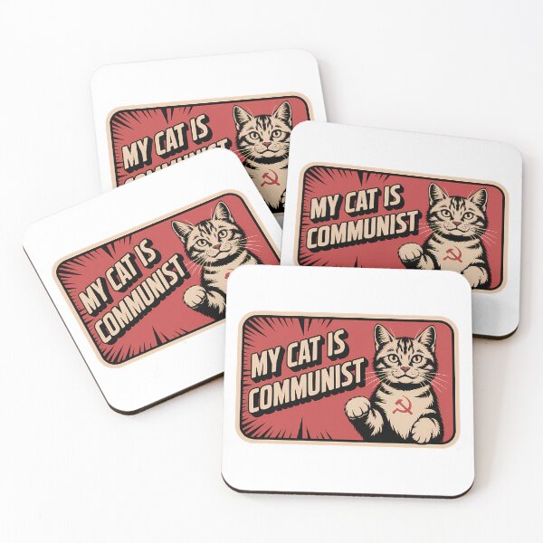 Item preview, My Cat is Communist - Funny Communism Cat Meme designed and sold by LoFizzy.