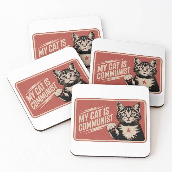 Item preview, My Cat is Communist - Funny Communism Cat Meme designed and sold by LoFizzy.