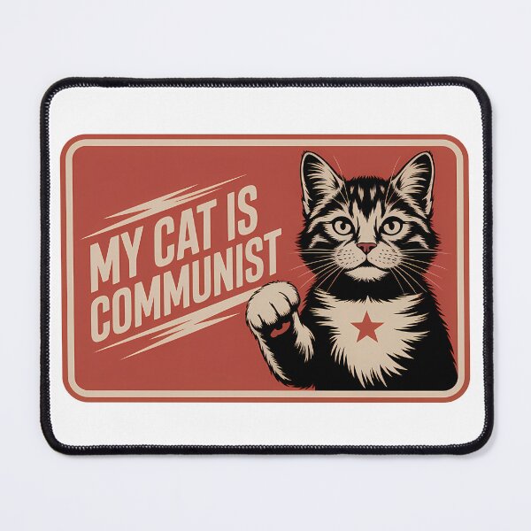 Item preview, My Cat is Communist - Funny Communism Cat Meme designed and sold by LoFizzy.