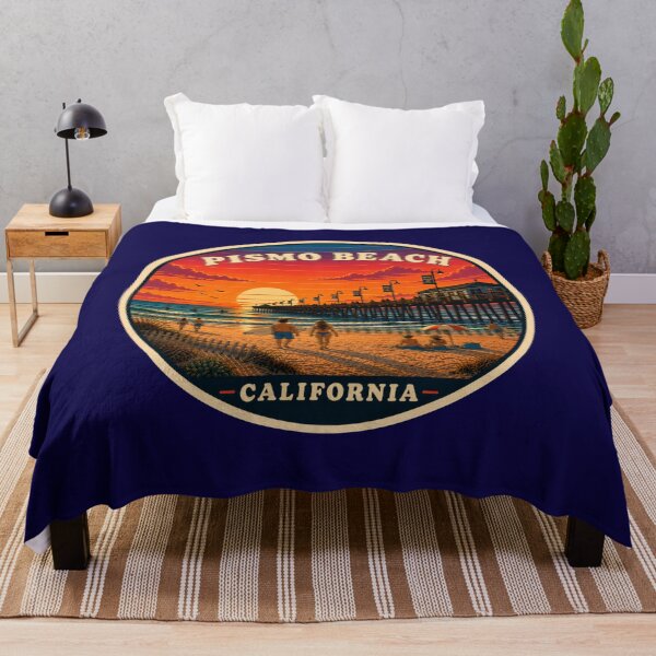 Item preview, Pismo Beach California Vintage Travel Badge | Retro Surf Poster designed and sold by Swanny's Custom T-shirt and Gift Designs.
