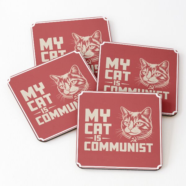 Item preview, My Cat is Communist - Funny Communism Cat Meme designed and sold by LoFizzy.