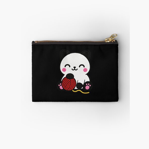 Item preview, Cute Cat Playing with Yarn Kawaii Embroidery Patch designed and sold by ColorSplash123.