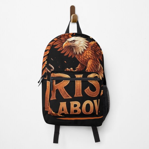 Item preview, Rise Above Limits | Motivational Eagle Breaking Chains Vintage Typography designed and sold by Shopeon Designs.