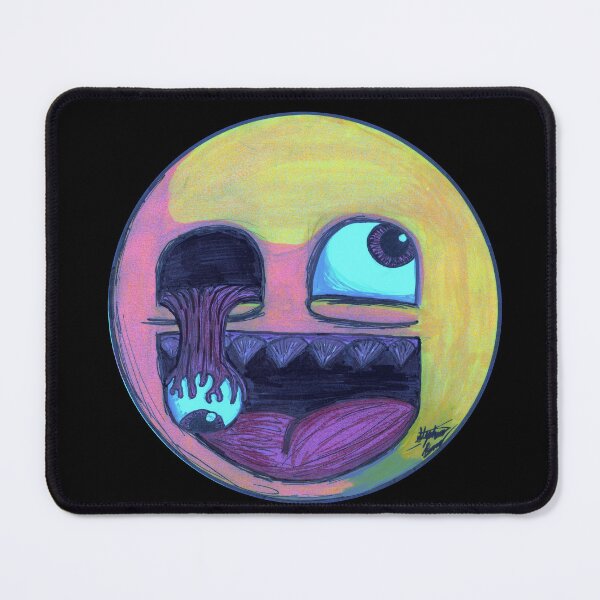 Item preview, Cyber Neon Awesome Face Scar-E-Moji - Synthwave Horror Art designed and sold by Grimmlar.