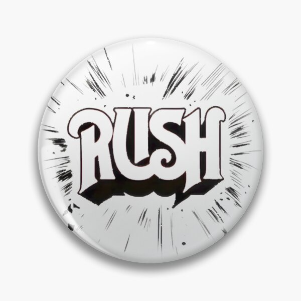 Item preview, Black Rush Retro Band Logo LIMITED EDITION designed and sold by Alecz5.