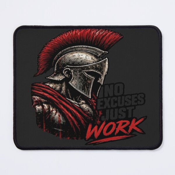 Item preview, Spartan Warrior No Excuses Gym Motivation designed and sold by FABIOLA1970.