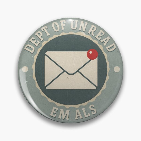 Item preview, Department of Unread Emails Retro Poster designed and sold by PictorialWhimsy.