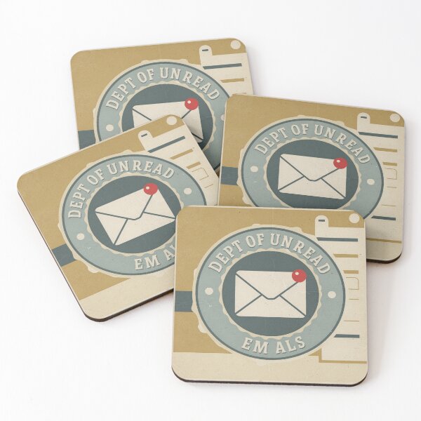 Item preview, Department of Unread Emails Retro Poster designed and sold by PictorialWhimsy.