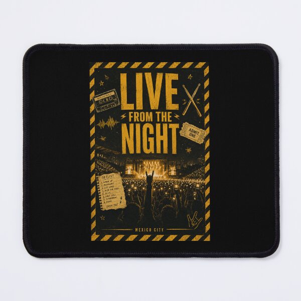 Item preview, Live From the Night Concert Crowd Alt Rock Tour Design designed and sold by Fanverse Merchandise.