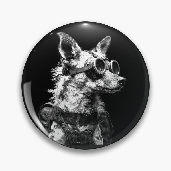Item preview, Steampunk Dog with Aviator Goggles Vintage Adventure Portrait Art Designs designed and sold by inkoutninja.