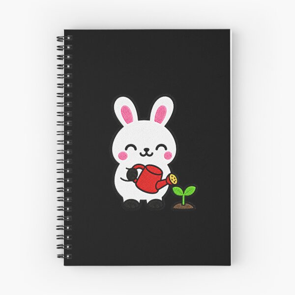 Item preview, Cute Bunny with Watering Can Kawaii Embroidery Patch designed and sold by ColorSplash123.