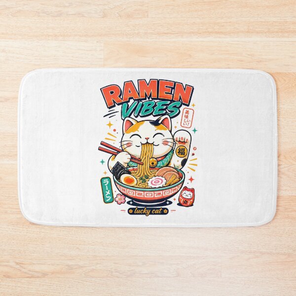 Item preview, Ramen Noodle Cat, Ramen Vibes Lucky Cat Japanese Noodle Lover Design designed and sold by graphic-genie.