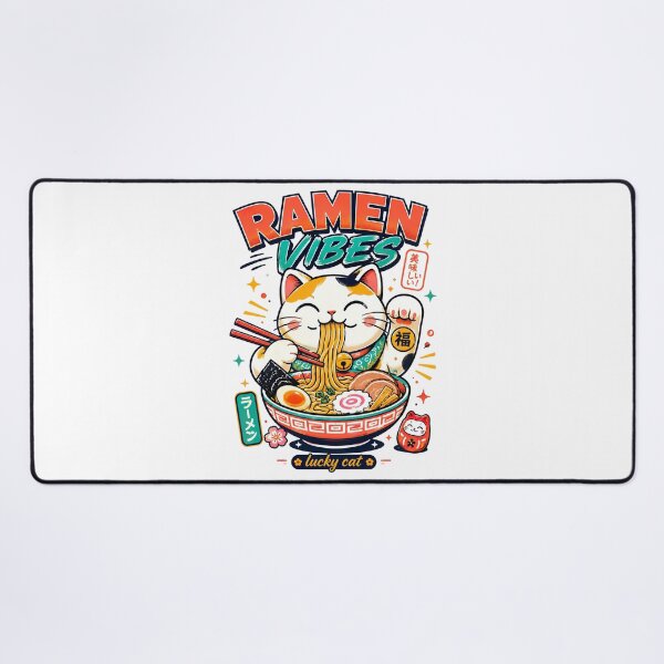 Item preview, Ramen Noodle Cat, Ramen Vibes Lucky Cat Japanese Noodle Lover Design designed and sold by graphic-genie.