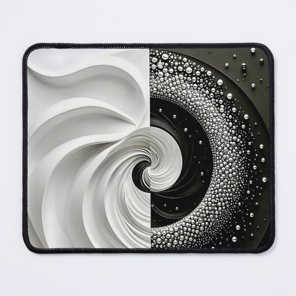 Item preview, Monochrome Swirl and Bubble Design in Black and White  designed and sold by Vicky Brago-Mitchell®.