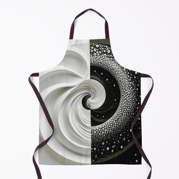Item preview, Monochrome Swirl and Bubble Design in Black and White designed and sold by Vicky Brago-Mitchell®.