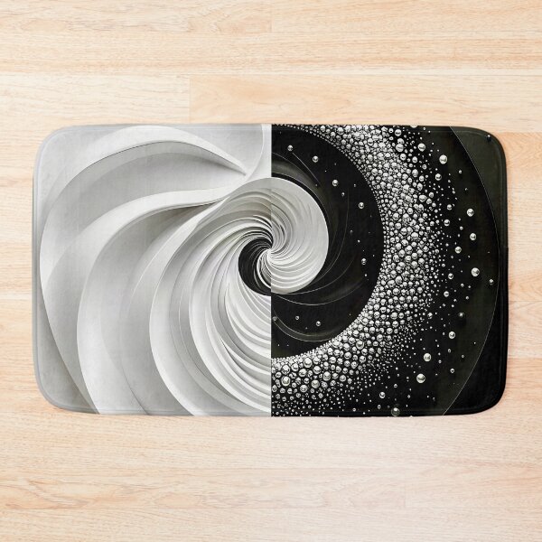 Item preview, Monochrome Swirl and Bubble Design in Black and White  designed and sold by Vicky Brago-Mitchell®.