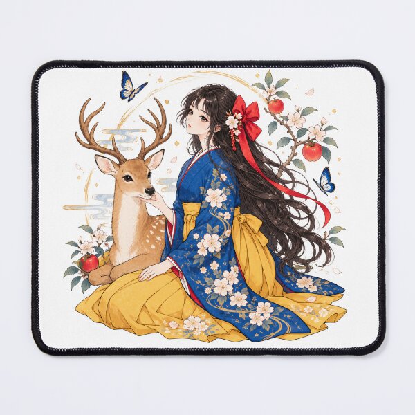 Item preview, Japanese Art Hakama Girl designed and sold by hana-tori-tsuki.