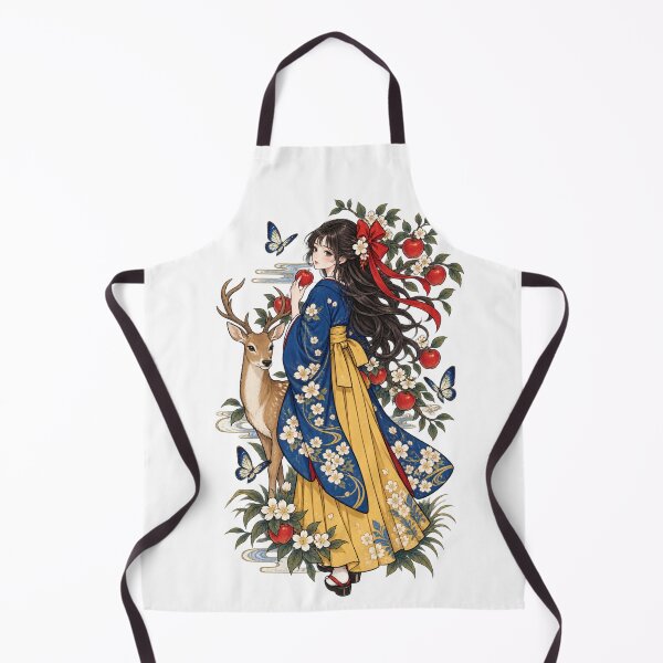 Item preview, Japanese Art Hakama Girl designed and sold by hana-tori-tsuki.