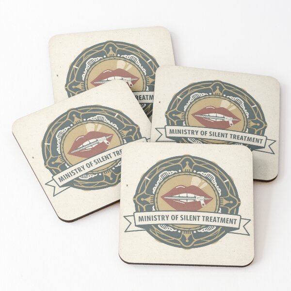 Item preview, Ministry of Silent Treatment Retro Poster designed and sold by PictorialWhimsy.