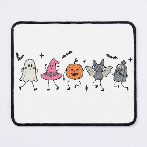 Item preview, Cute Halloween Doodles Shirt, Ghost Witch Hat Pumpkin Bat Tombstone designed and sold by PaletteFld.