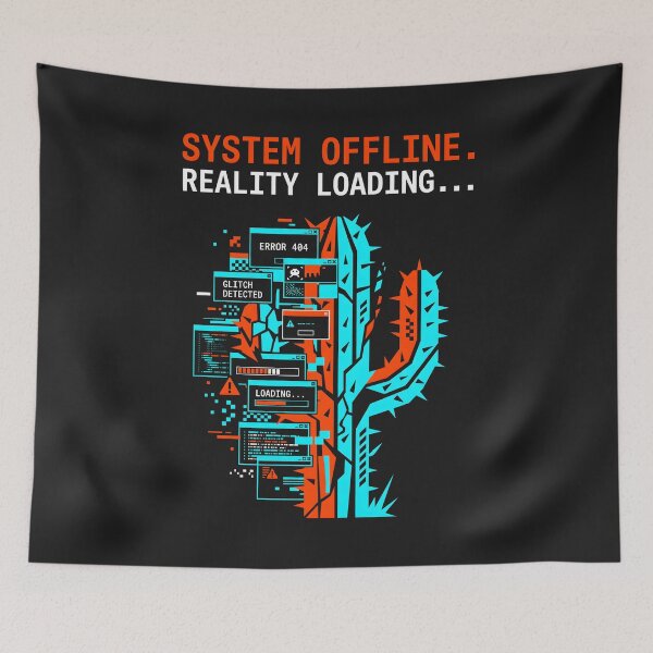 Item preview, Tech Humor Error Glitch - Developer IT Cyberpunk Art designed and sold by SplashTastic.