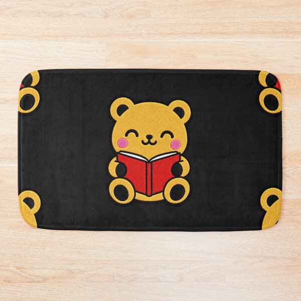 Item preview, Cute Bear Reading Book Kawaii Embroidery Patch designed and sold by ColorSplash123.
