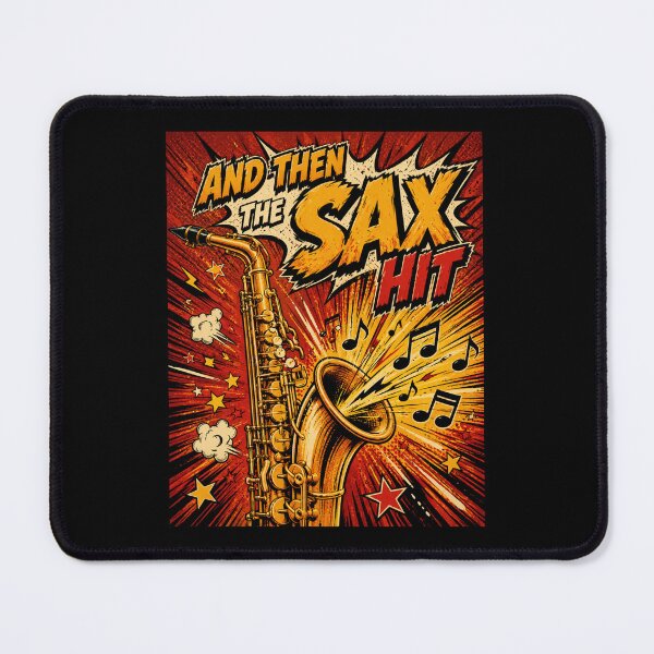 Item preview, And Then The Sax Hit Funny Viral Meme Design designed and sold by Fanverse Merchandise.