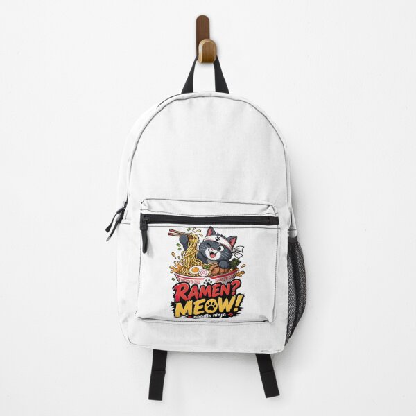 Item preview, Ramen Noodle Cat, Ramen Meow Noodle Ninja Funny Cat Ramen Design designed and sold by graphic-genie.