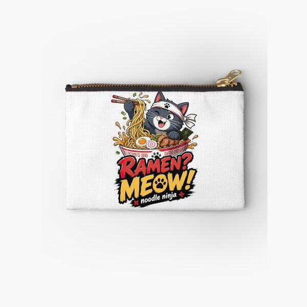Item preview, Ramen Noodle Cat, Ramen Meow Noodle Ninja Funny Cat Ramen Design designed and sold by graphic-genie.