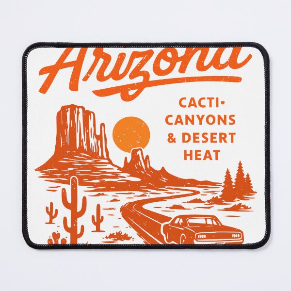Item preview, Explore Arizona Cacti Canyons Desert Heat Poster designed and sold by Matinez Pink.
