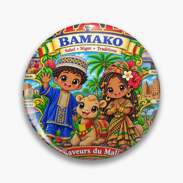 Item preview, Mali Bamako – Kawaii Trip, Malian Culture and Flavors of Mali designed and sold by Cifi64.