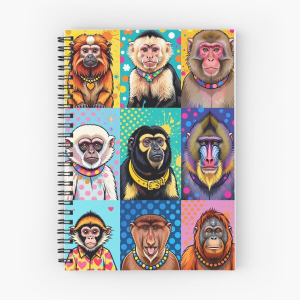 Item preview, Colorful Pop Art Monkeys designed and sold by PlengPoomofArts.
