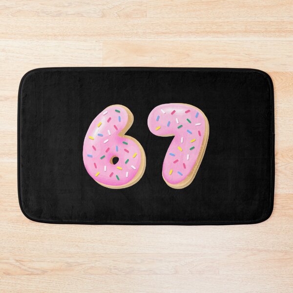 Item preview, 67 Six Seven Number 67 Meme Ice Cream Sprinkles Donut Meme designed and sold by farhanhafeez.