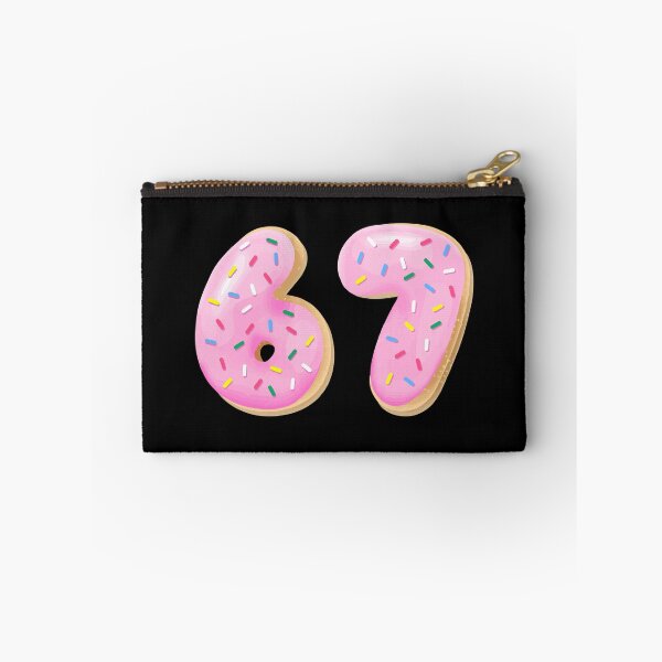 Item preview, 67 Six Seven Number 67 Meme Ice Cream Sprinkles Donut Meme designed and sold by farhanhafeez.