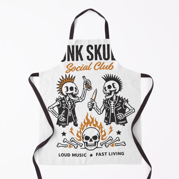 Item preview, Punk Skulls Social Club Loud Music Fast Living Poster designed and sold by Matinez Pink.