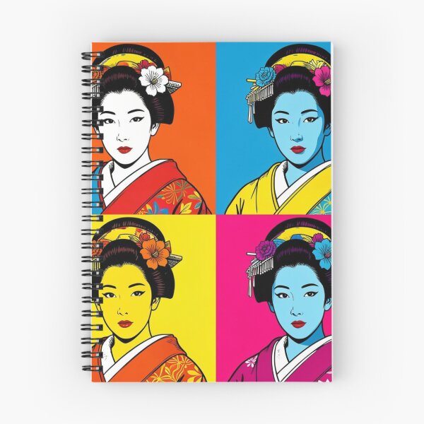 Item preview, Colorful Geisha Pop Art Portrait – Japanese Woman in Vibrant Retro Style designed and sold by Generic RedHead Designs.