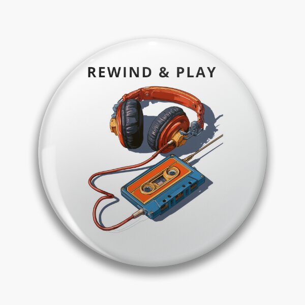 Item preview, Vintage Walkman Cassette Player 80s Retro Headphones designed and sold by TrendyGalaxy.
