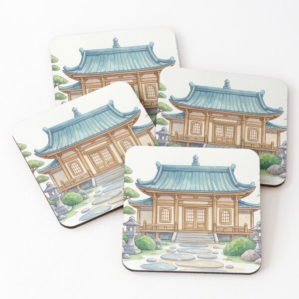 Item preview, Japanese Zen Temple Illustration designed and sold by Dreamic.Art.