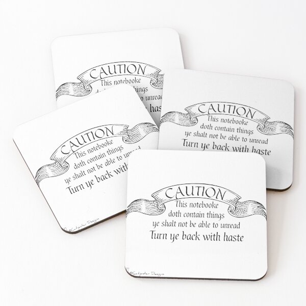 Item preview, Ye Olde CAUTION Sign for Writers designed and sold by dragonimp.
