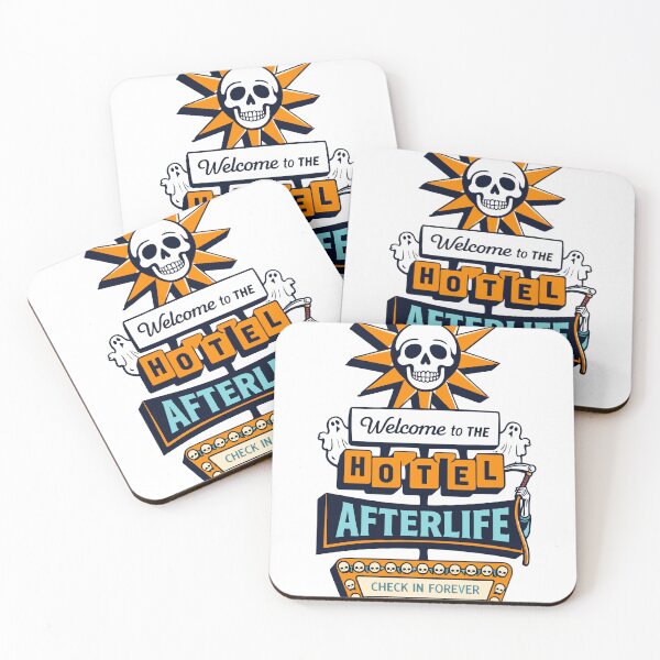 Item preview, Welcome To The Hotel Afterlife Poster designed and sold by Matinez Pink.