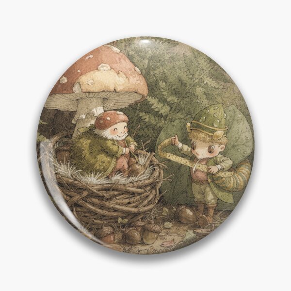 Item preview, Caterpillar Folk Measuring a Leaf for a New Coat Storybook Art designed and sold by PictorialWhimsy.