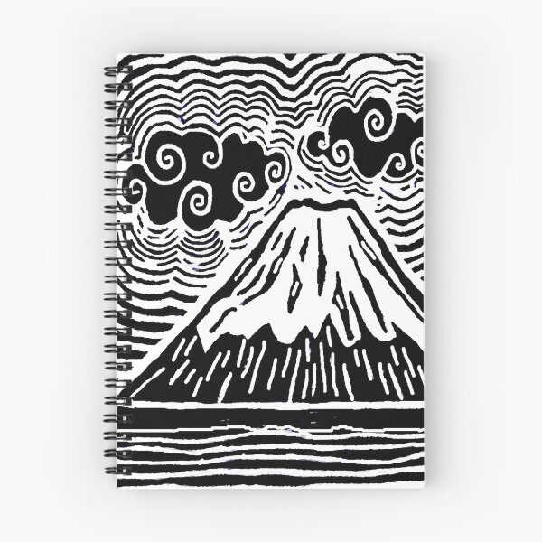 Item preview, Mountain Landscape Linocut designed and sold by ViaARTfactory.